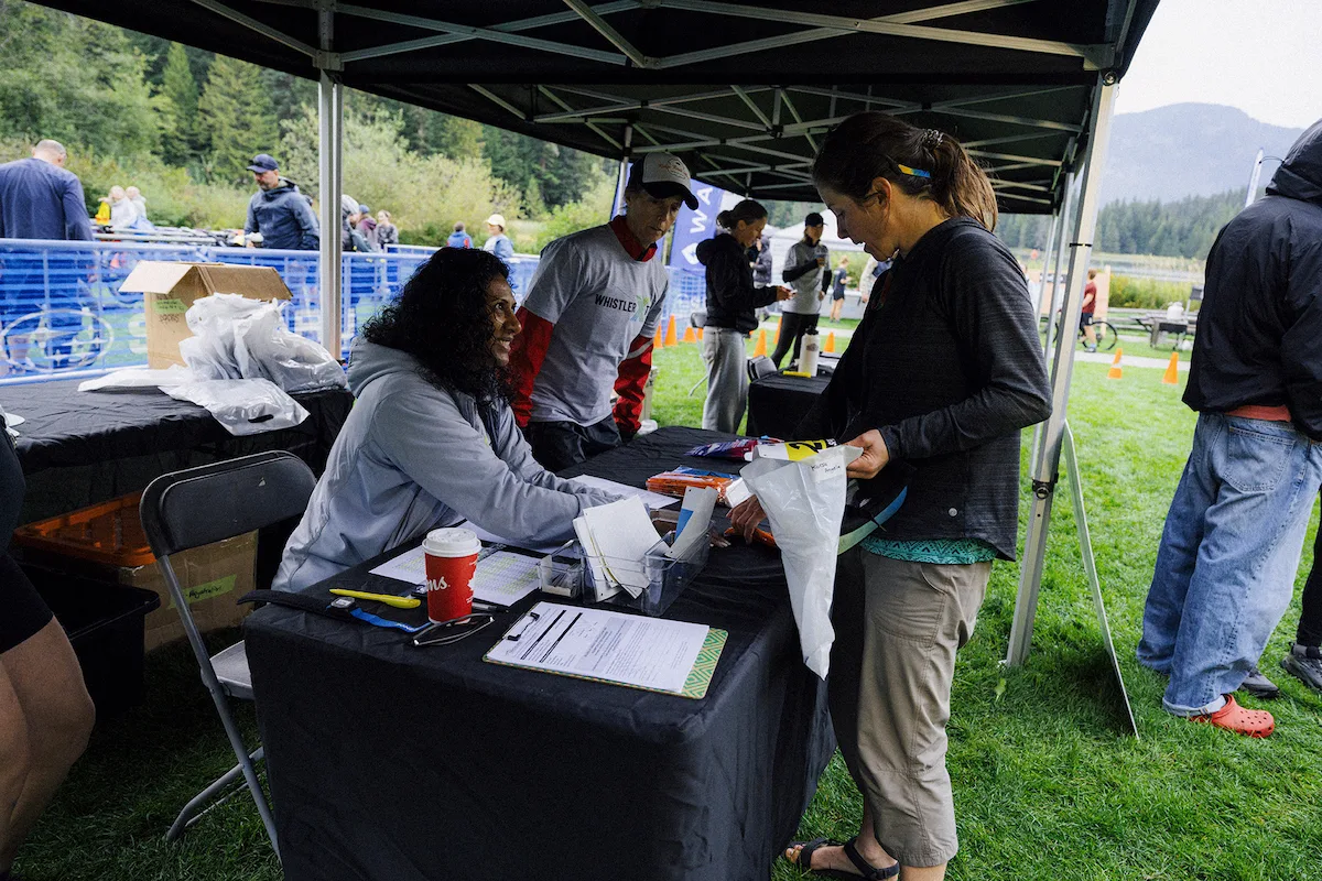 Whistler X Tri volunteers in action